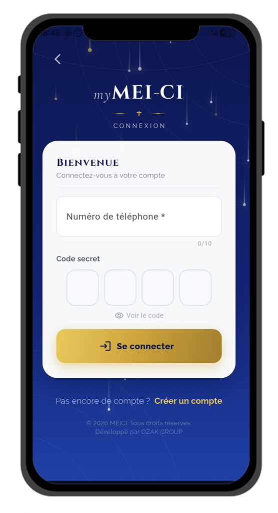 Capture écran myMEI-CI 2